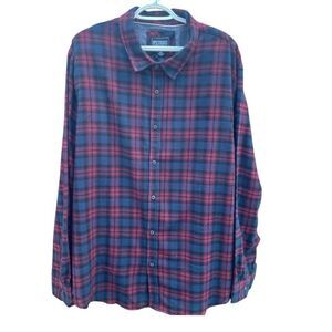 Men’s Big & Tall PX Premium Flannel Button Down Shirt Size 2XL